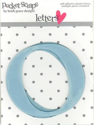 Heidi Grace - Inspire Me - Plastic Alpha Stickers o - 2/pk  (sold in 3's)